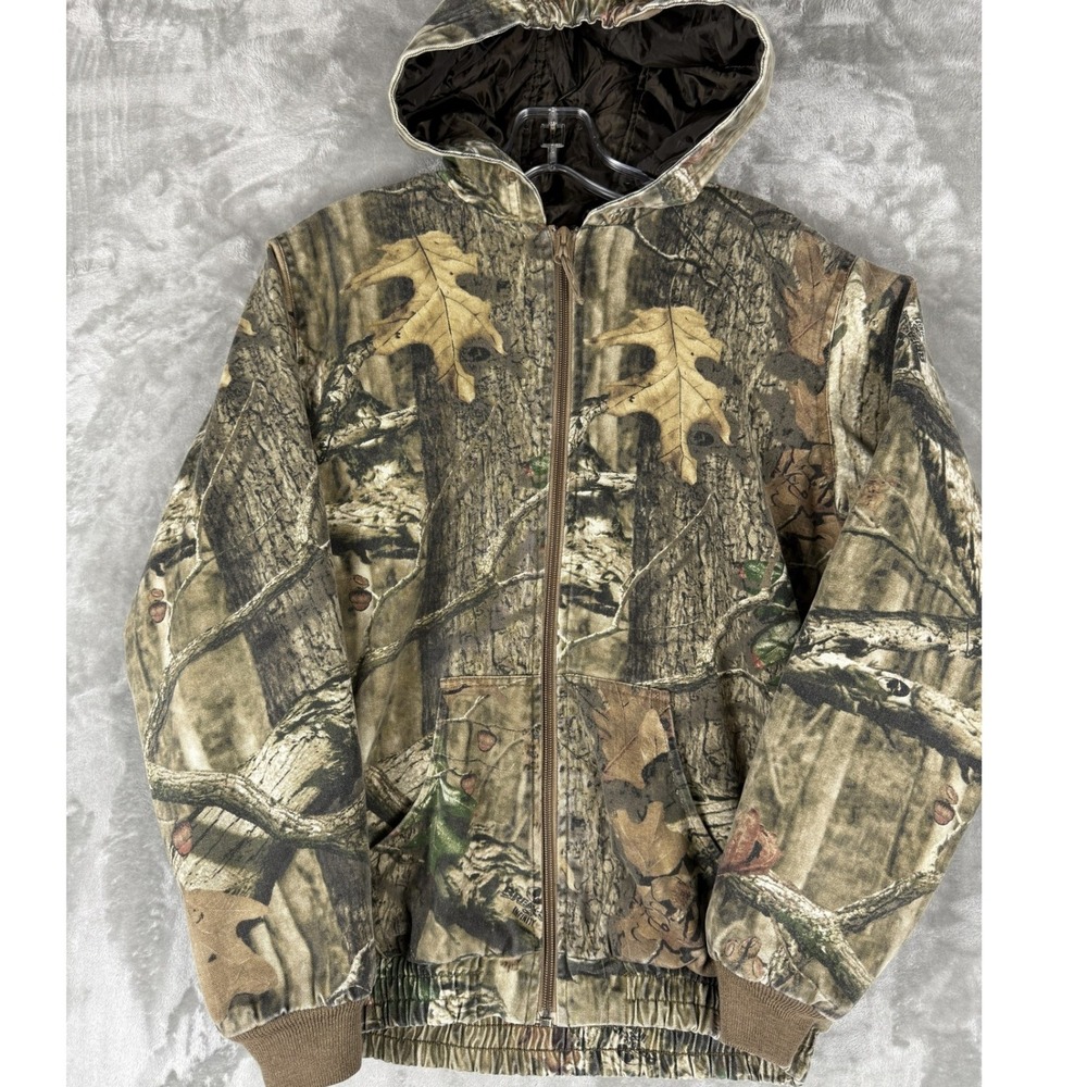 RedHead Silent Hide Camo Full Zip Hooded Jacket Youth XL
